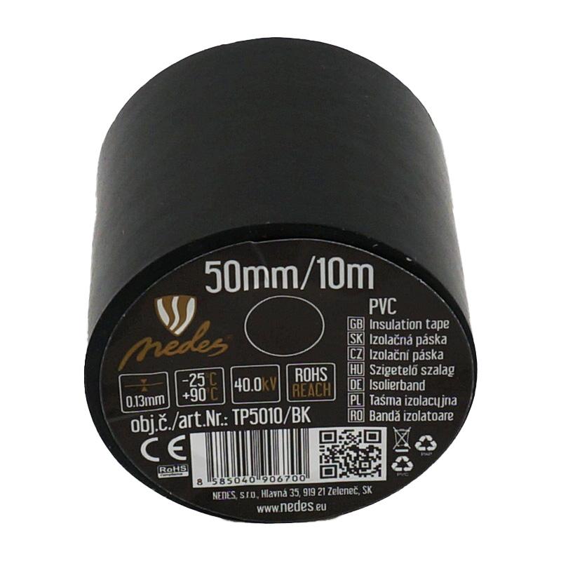 Szigetelő szalag 50mm / 10m fekete - TP5010/BK
