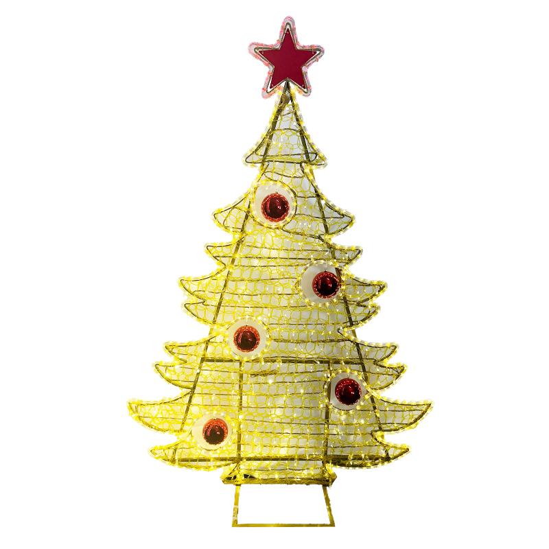 Karácsonyi dekoráció fa golyókkal - ML01