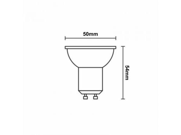 LED izzó 6,7W - GU10 / SMD / 3000K - ZLS1317 6