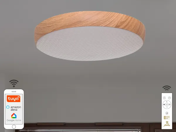 LED mennyezeti lámpa OPÁL + távvezérlő + Wifi 48W - LC942W