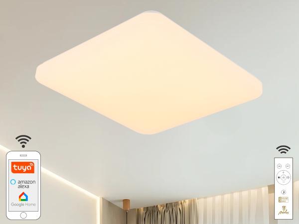 LED mennyezeti lámpa OPAL + távvezérlő + Wifi 48W - LC902S/S 1