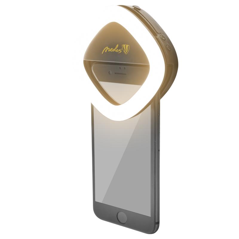 LED Újratölthető - selfie + tükör + powerbank - ML02R