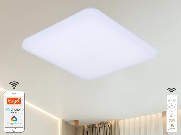 LED mennyezeti lámpa OPAL + távvezérlő + Wifi 48W - LC902S/S