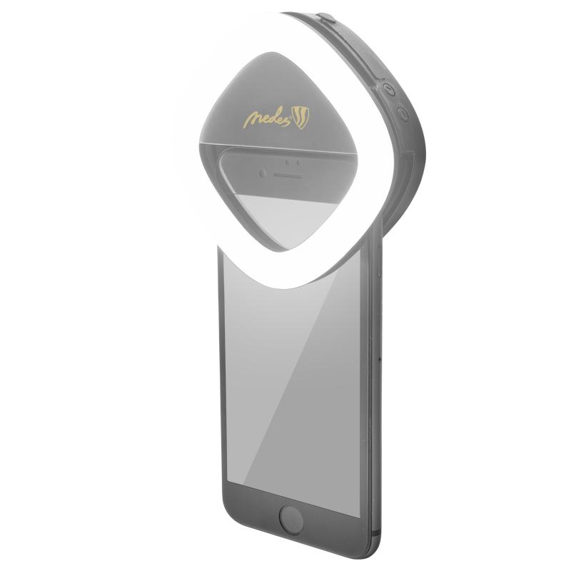 LED Újratölthető - selfie + tükör + powerbank - ML02R