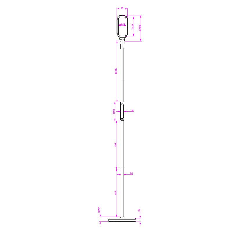 LED álló lámpa XENIA 12W dimmelhető  idözítővel(asztal/talaj/clip) - DL4306/B