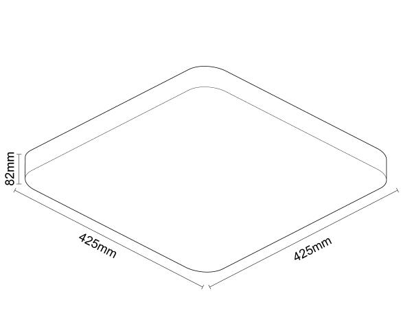 LED mennyezeti lámpa OPAL + távvezérlő + Wifi 48W - LC902S/S 7