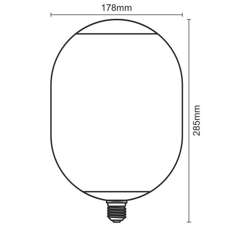 LED Filament 4W SMOKE - T178 / E27 / 1800K - ZSF102