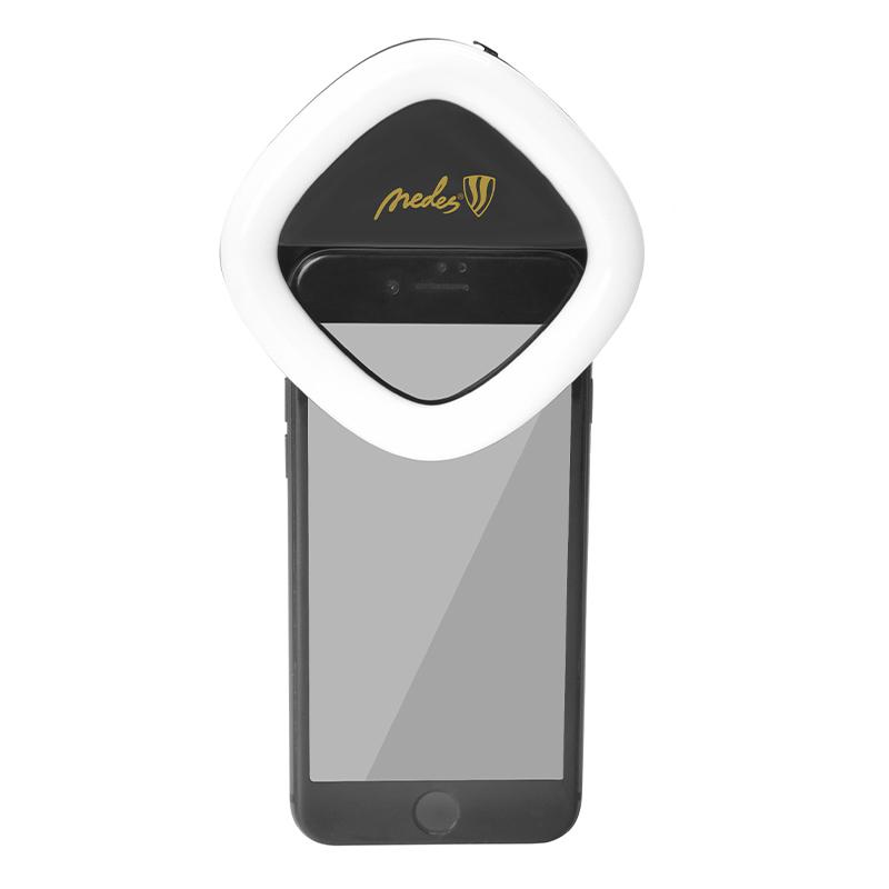 LED Újratölthető - selfie + tükör + powerbank - ML02R