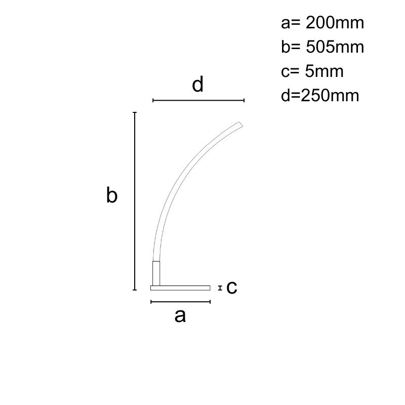 LED dizájn asztali lámpa 11W - JT1309/B