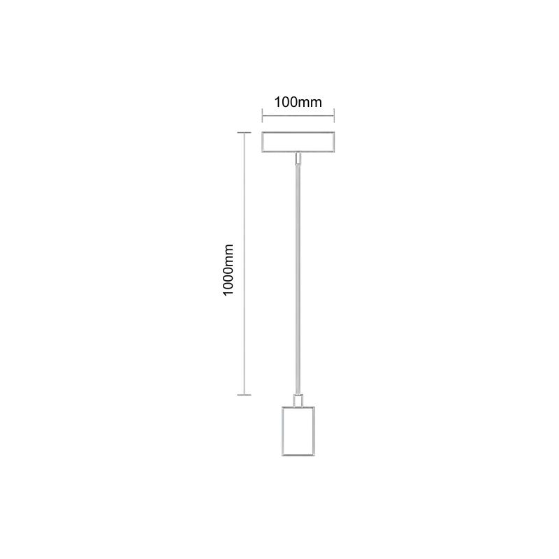 Foglalat E27 / 1m / fekete - BH521