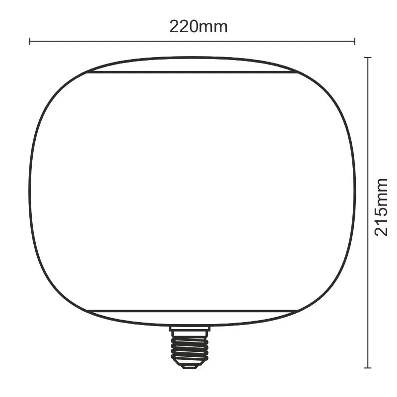 LED Filament 4W SMOKE - T220 / E27 / 1800K - ZSF103