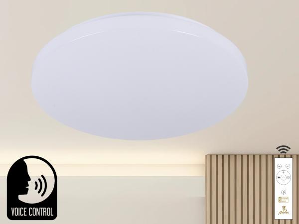 LED mennyezeti lámpa OPAL + távvezérlő + hangvezérlés 48W - LC902SV