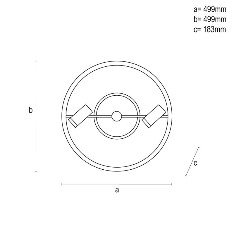 LED mennyezeti lámpa + távvezérlő 60W - TA1333/B 15