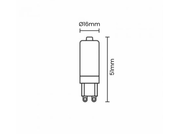 LED izzó 3,9W - G9 / SMD / 4000K - ZLS624 3
