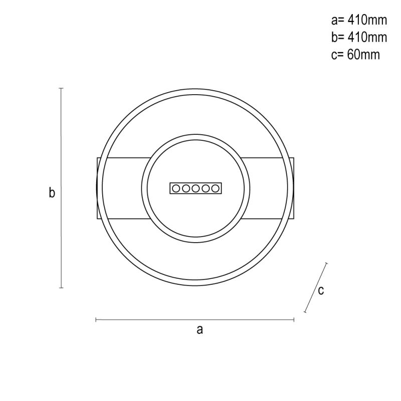 LED mennyezeti lámpa + távvezérlő 60W - TA1330/WB 15