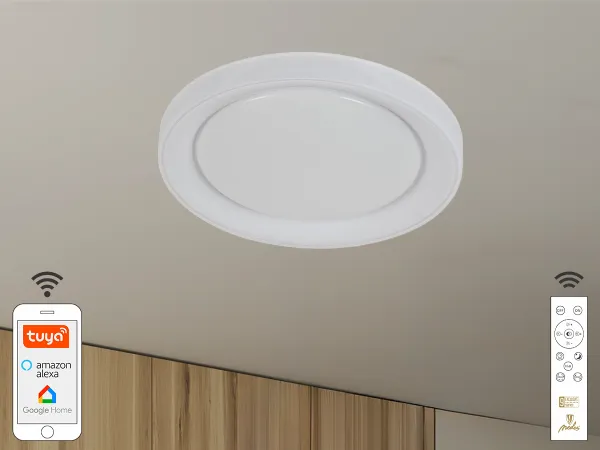 LED mennyezeti lámpa OPÁL + RGB + CCT+ távvezérlő + Wifi 24W - LC951U