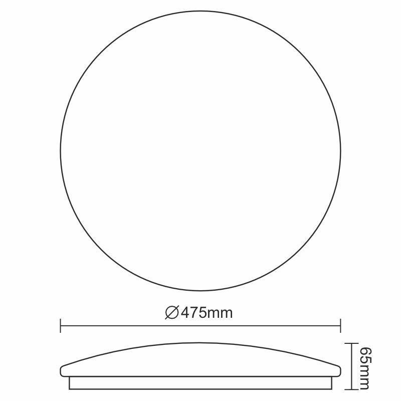 LED mennyezeti lámpa OPAL 48W / SMD / 4000K - LCL425S