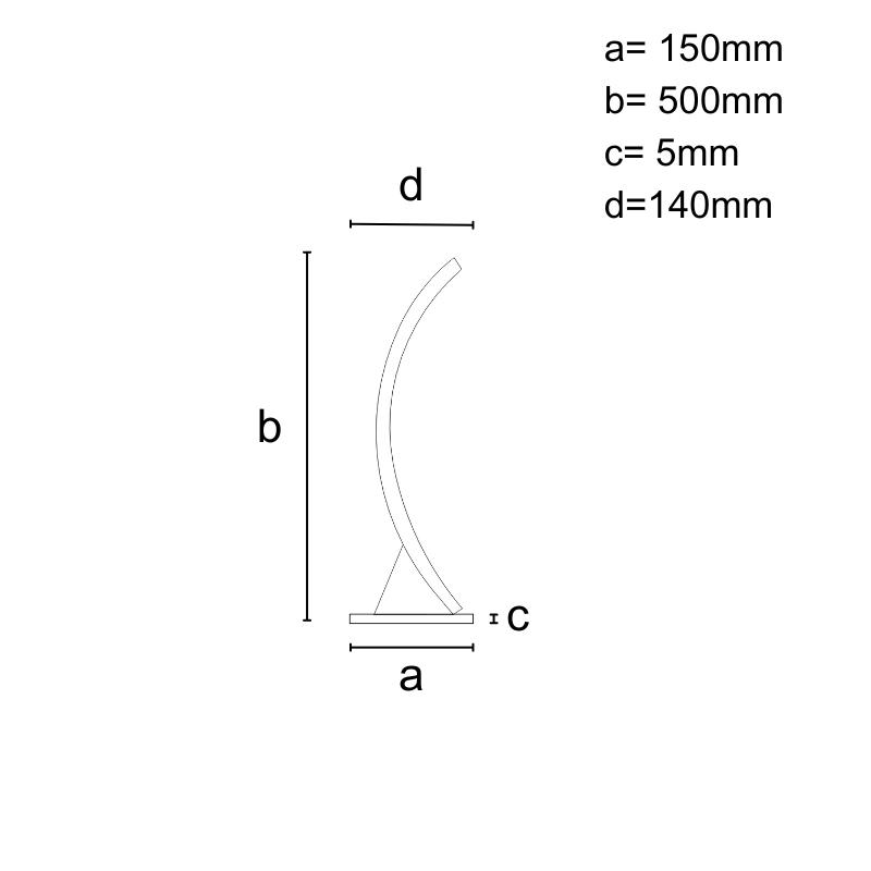 LED dizájn asztali lámpa 11W - JT1310/B