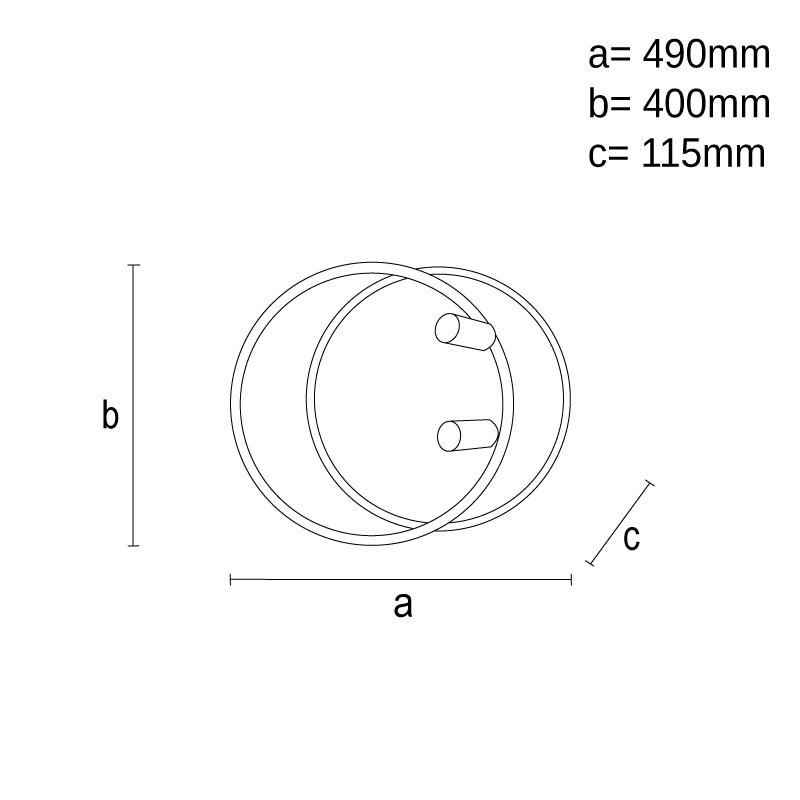 LED mennyezeti lámpa + távvezérlő 65W - TB1310/WB