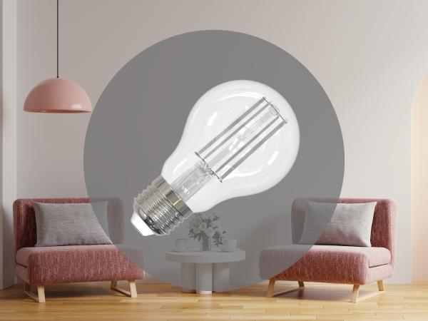 LED Filament FEHÉR 9W - A60 / E27 / 3000K - ZWF102