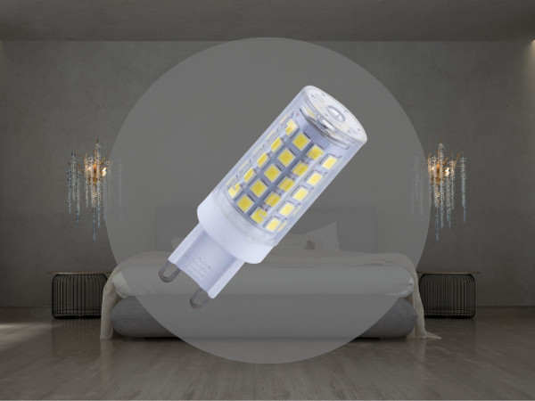 LED izzó 4,6W - G9 / SMD / 2800K - ZLS615