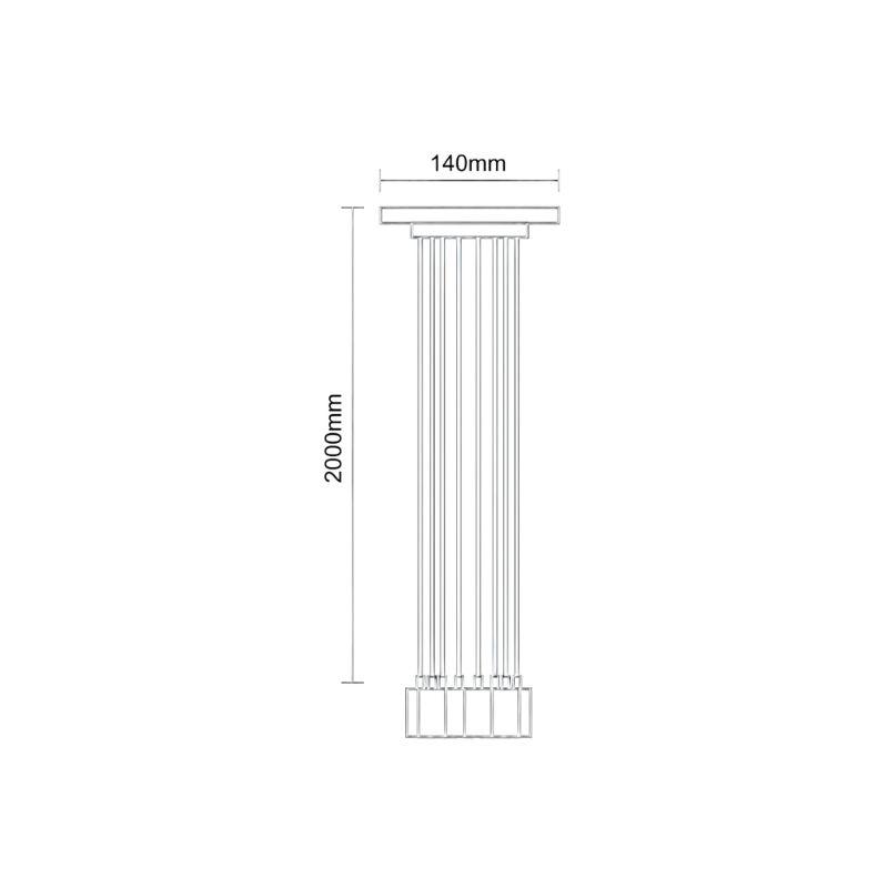 Foglalat E27 / 2m / fekete - BH5361