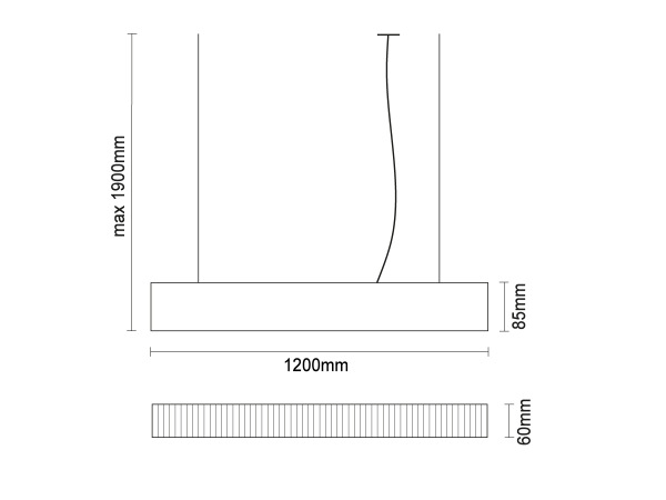 LED lineáris lámpa 55W - LN70 7