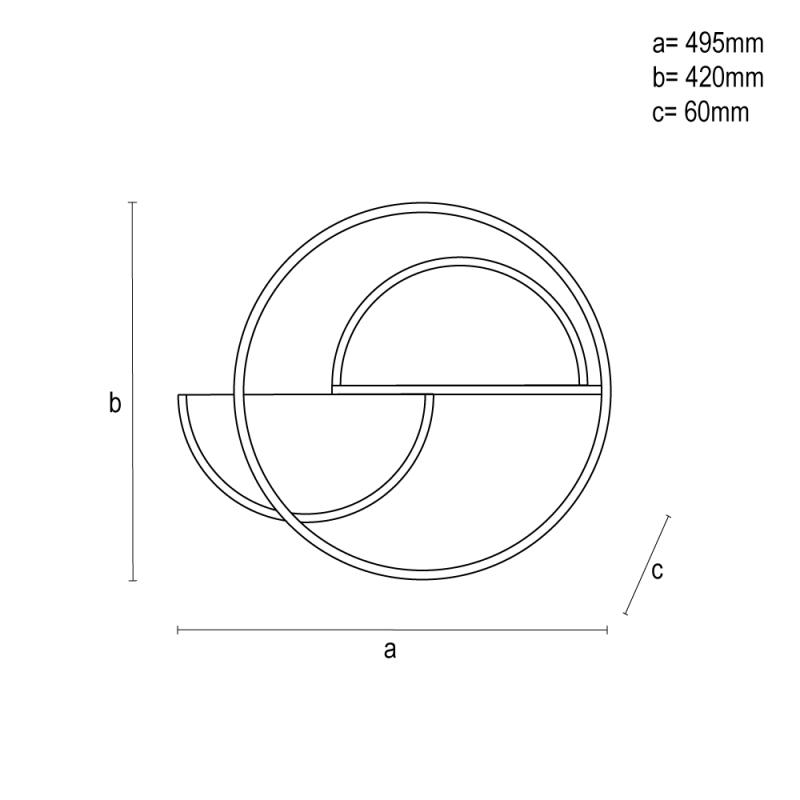 LED mennyezeti lámpa + távvezérlő 70W - TA1315/WB 10