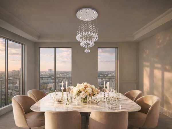 NAURU kristálycsillár 24W - N3010 2