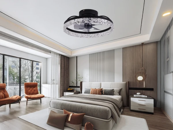 LED világítás + vezérlés + mennyezeti ventilátor 63W - JF1301/B