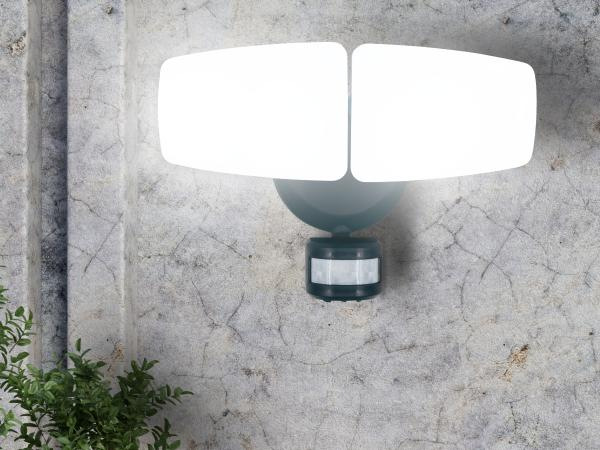 Kültéri szürke LED reflektor PIR érzékelővel 24W/3000K/4000K/6000K - LFX225 2
