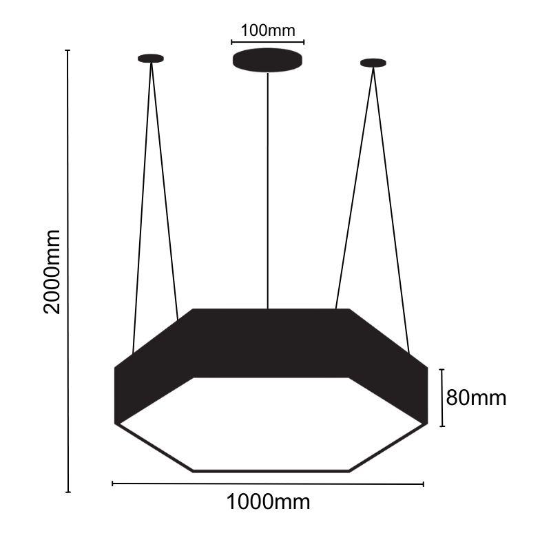 LED világítás 100W / 4000K - LCL7323-H