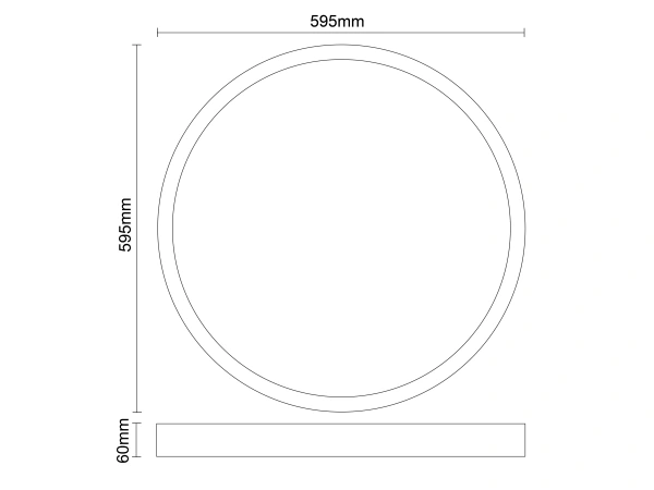 LED mennyezeti panel 40W / 595 / 4000K / WH / UGR19 - PL821 8