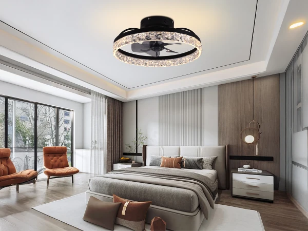 LED világítás + vezérlés + mennyezeti ventilátor 63W - JF1301/B 1