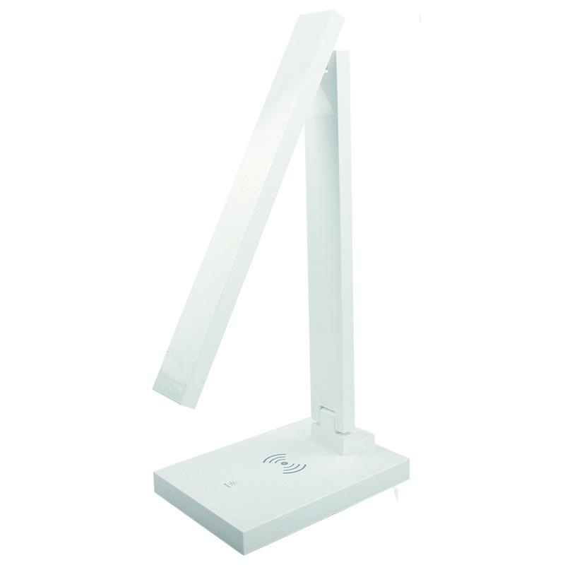 LED asztali lámpa LISA 5W dimmelhető, vezeték nélküli töltővel és USB-vel - DL1202/W 3