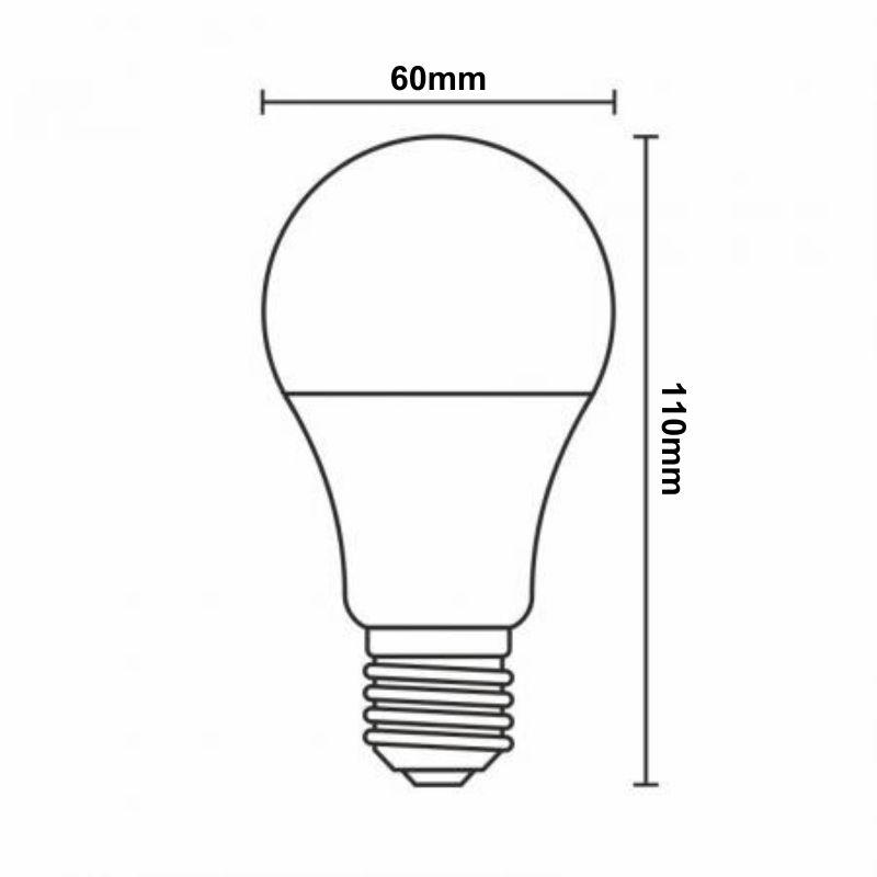 LED izzó WIFI 9W - A60 / E27 / CCT + RGB - ZLS532W