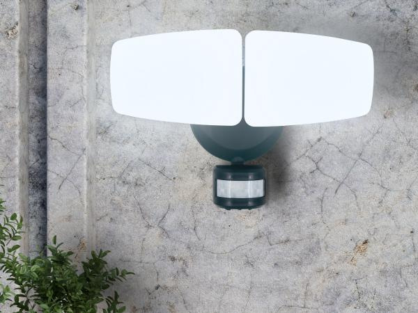 Kültéri szürke LED reflektor PIR érzékelővel 24W/3000K/4000K/6000K - LFX225 1