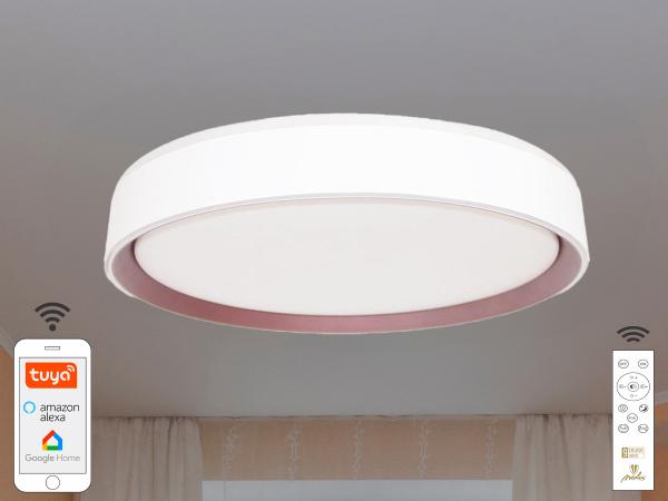 LED mennyezeti lámpa OPÁL + távvezérlő + Wifi 48W - LC902M