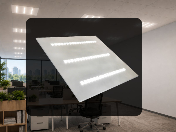 LED mennyezeti panel 36W / 595x595 / SMD / 4000K / WH / UGR16 - PL122 1
