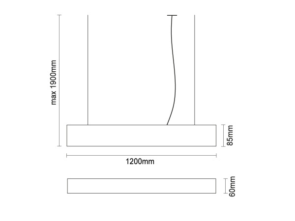 LED lineáris lámpa 55W - LN75 6
