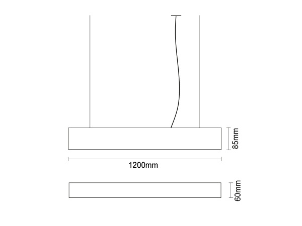 LED lineáris lámpa 55W - LN75 6