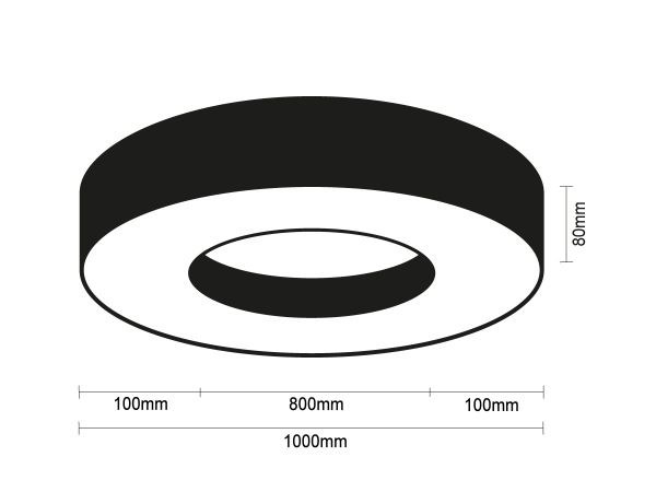 LED mennyezeti lámpa 100W - CL7433 8
