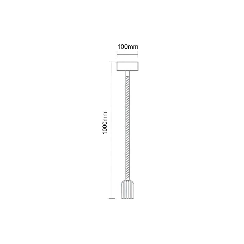 Foglalat E27 / 1,5m / kötél - természetes - BH671-2