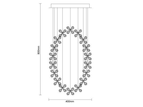 SAMOA kristálycsillár 30W - N3020 5