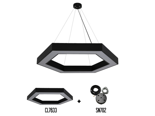 LED mennyezeti lámpa 90W - CL7633 5