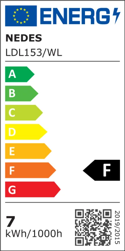 LED fény 7W / IP44 / DR01 / SMD / 4000K - LDL153/WL