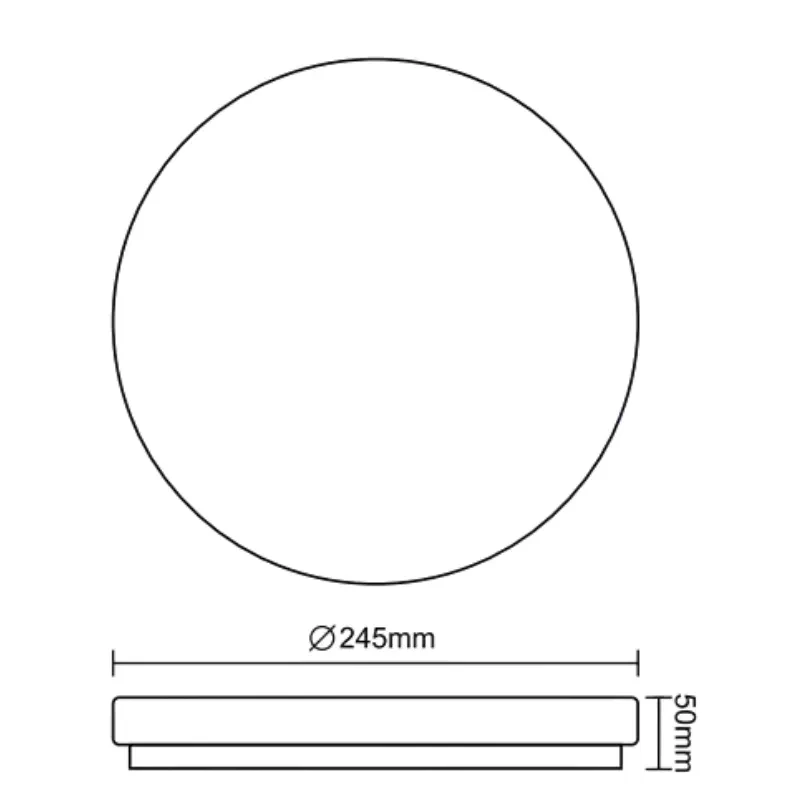 LED mennyezeti lámpa OPAL SLIM 12W / SMD / 4000K / IP44 - LCL421S/44 4