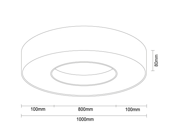 LED mennyezeti lámpa 100W - CL7463 7