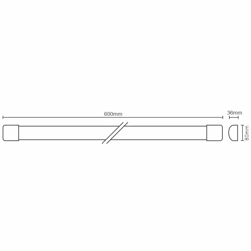 LED lámpatest 20W / IP40 WTL / 3 / 600 / 4000K - LNL122/2