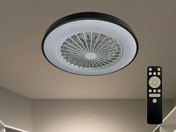 LED mennyezeti lámpa OPAL + mennyezeti ventilátor + távvezérlő 48W - LCL6345